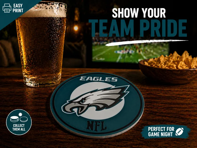 philadelphia eagles coaster nfl