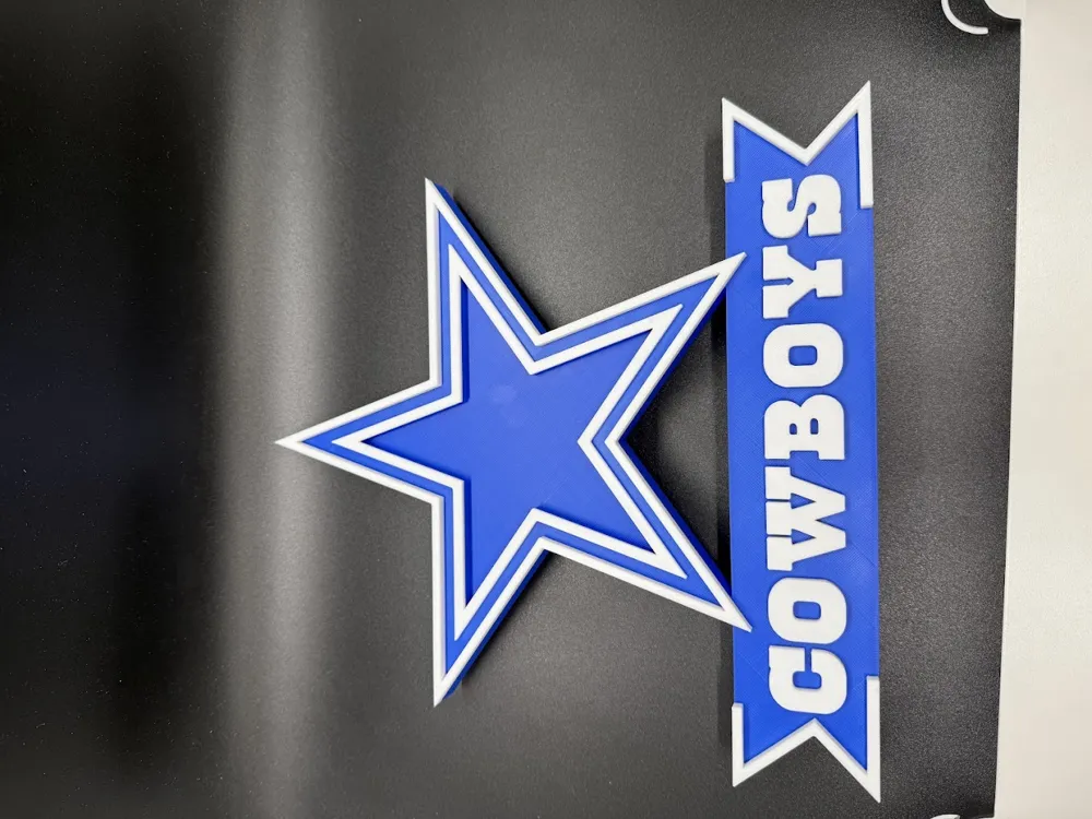 Dallas Cowboys Logo Stand or Wallart - Free 3D Print Model - MakerWorld