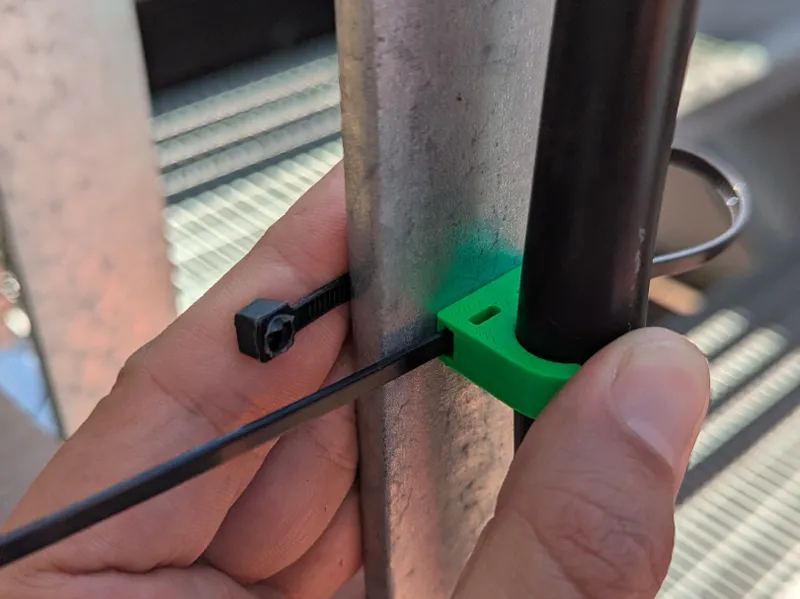 Zip-Tie Mount for Gardena Micro Drip 13mm hose