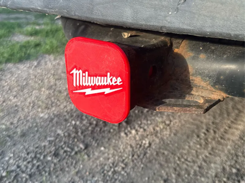 Milwaukee 2" Trailer Hitch Cover (AMS Multi-Color)