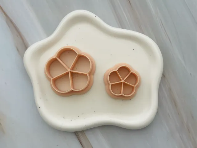 Flower Polymer Clay Earrings Cutter