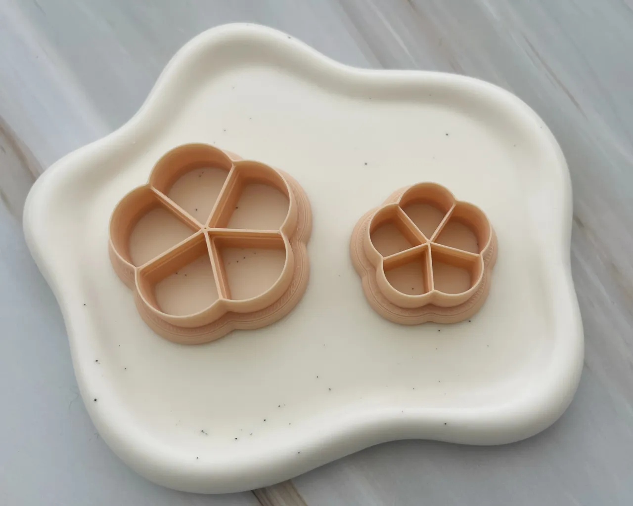 Flower Polymer Clay Earrings Cutter view 2