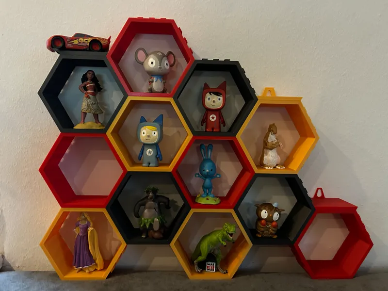 Tonieregal Honeycomb Steckbar und Erweiterbar