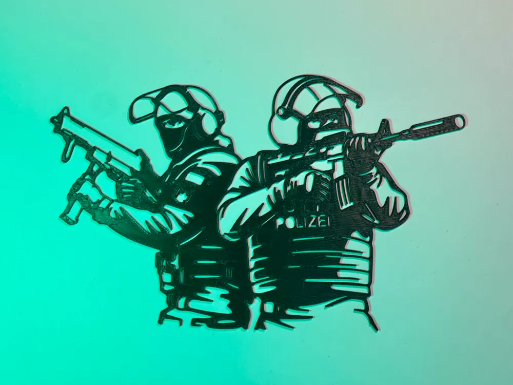 CSGO/CS2 CT Wall Art - Free 3D Print Model - MakerWorld