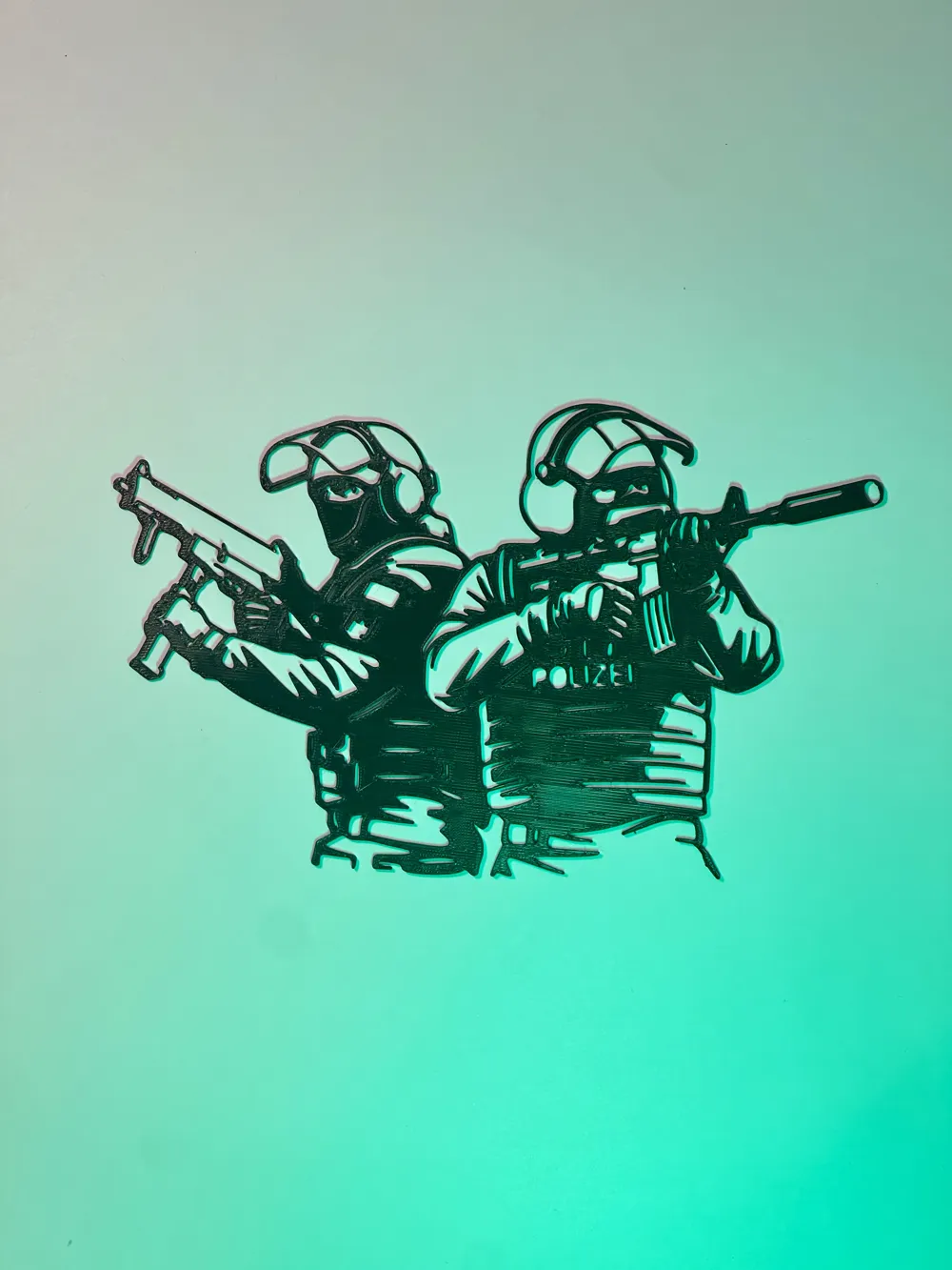 CSGO/CS2 CT Wall Art - Free 3D Print Model - MakerWorld