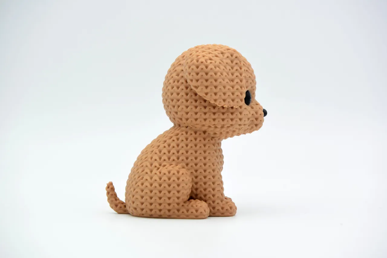 Knitted Dog view 2
