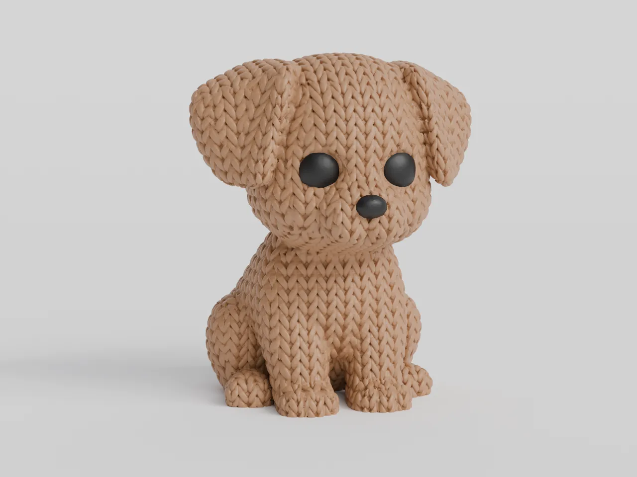 Knitted Dog view 4