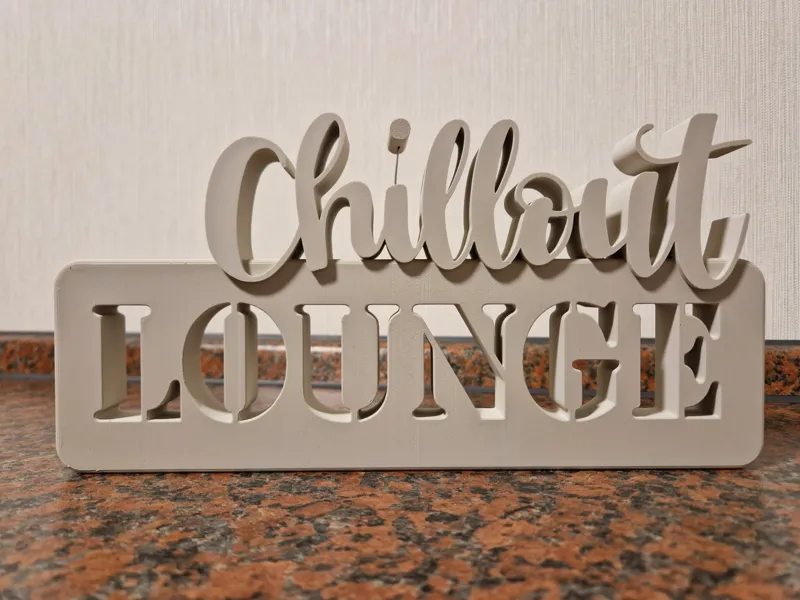 Chillout Lounge Sign Decor