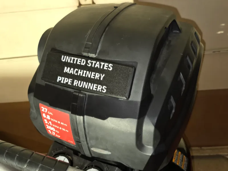 Custom Logo plate Husky C271H 200PSI Compressor