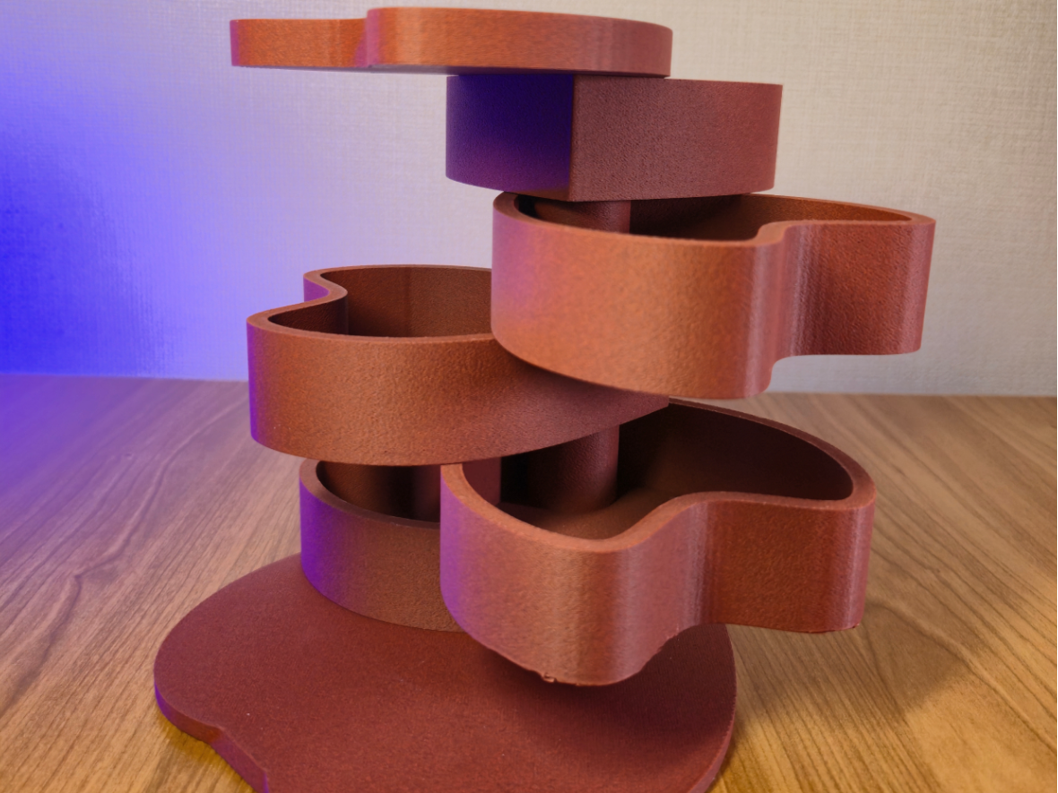Heart Jewelry Stand – Rotating Stackable Organizer