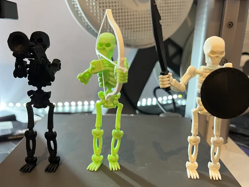 posable skeleton 13 on a kit card