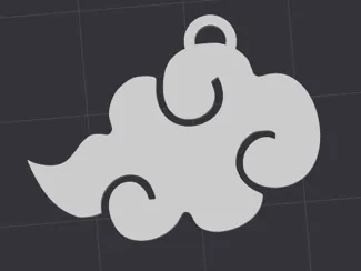 Akatsuki Cloud Keychain