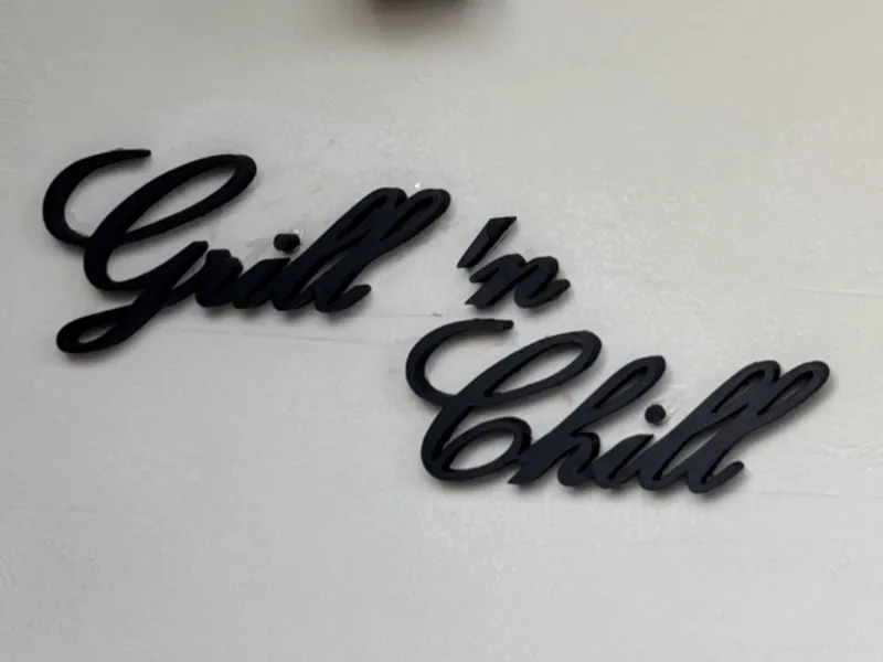Wand Dekoration Grill n´ Chill
