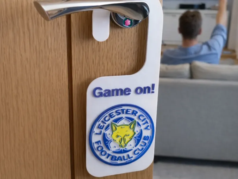 Leicester City Door Hanger  | Game On Sign 