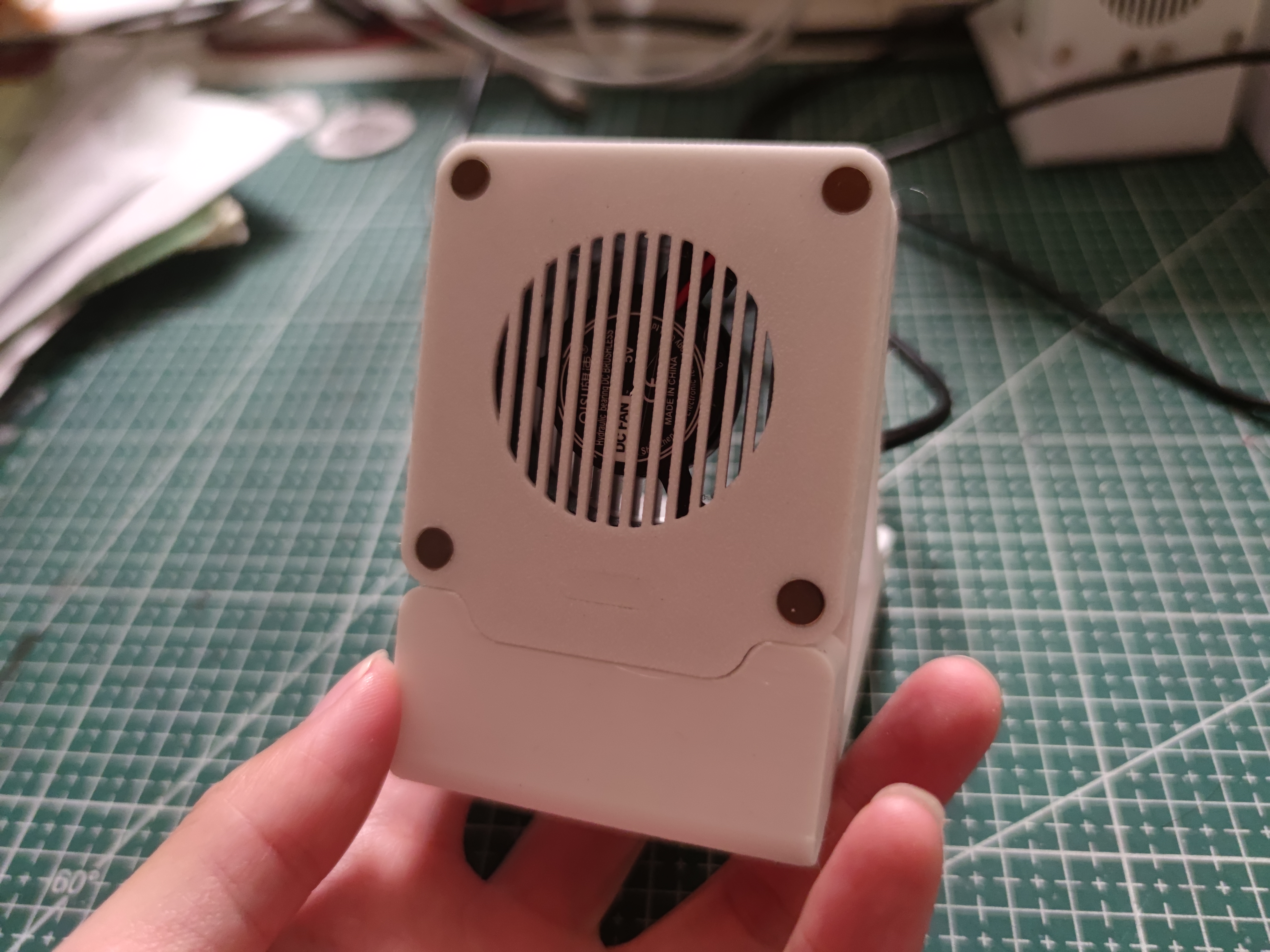 Miniatura 2 do modelo 3D 模块化磁吸多功能风扇 磁吸桌面风扇 磁吸焊锡排风扇 焊烟净化器 烟雾排风扇