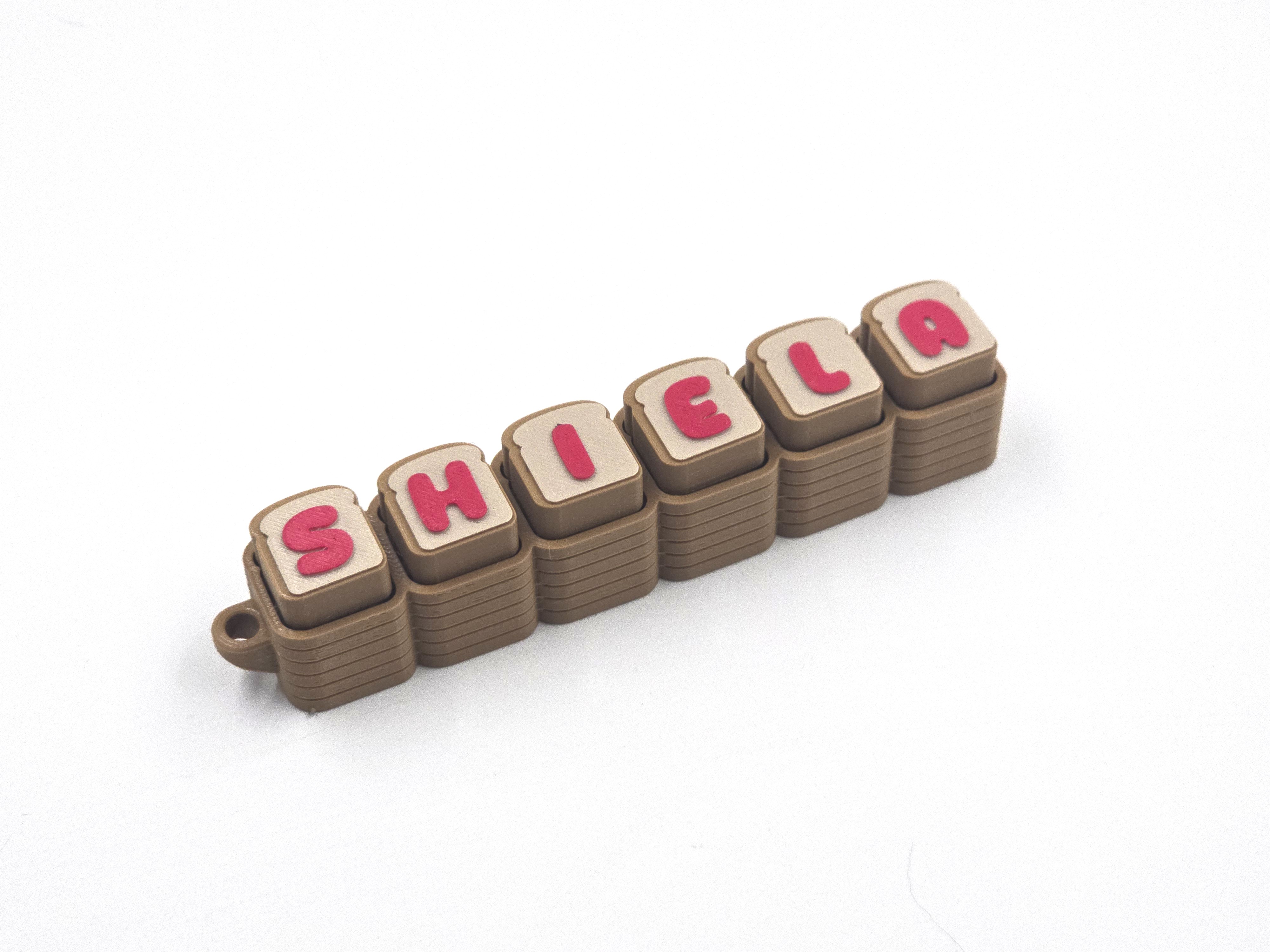 Miniatura 3 do modelo 3D BREAD ALPHANUMERIC FIDGET CLICKER