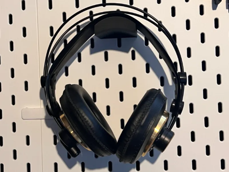 Ikea skadis headphone holder
