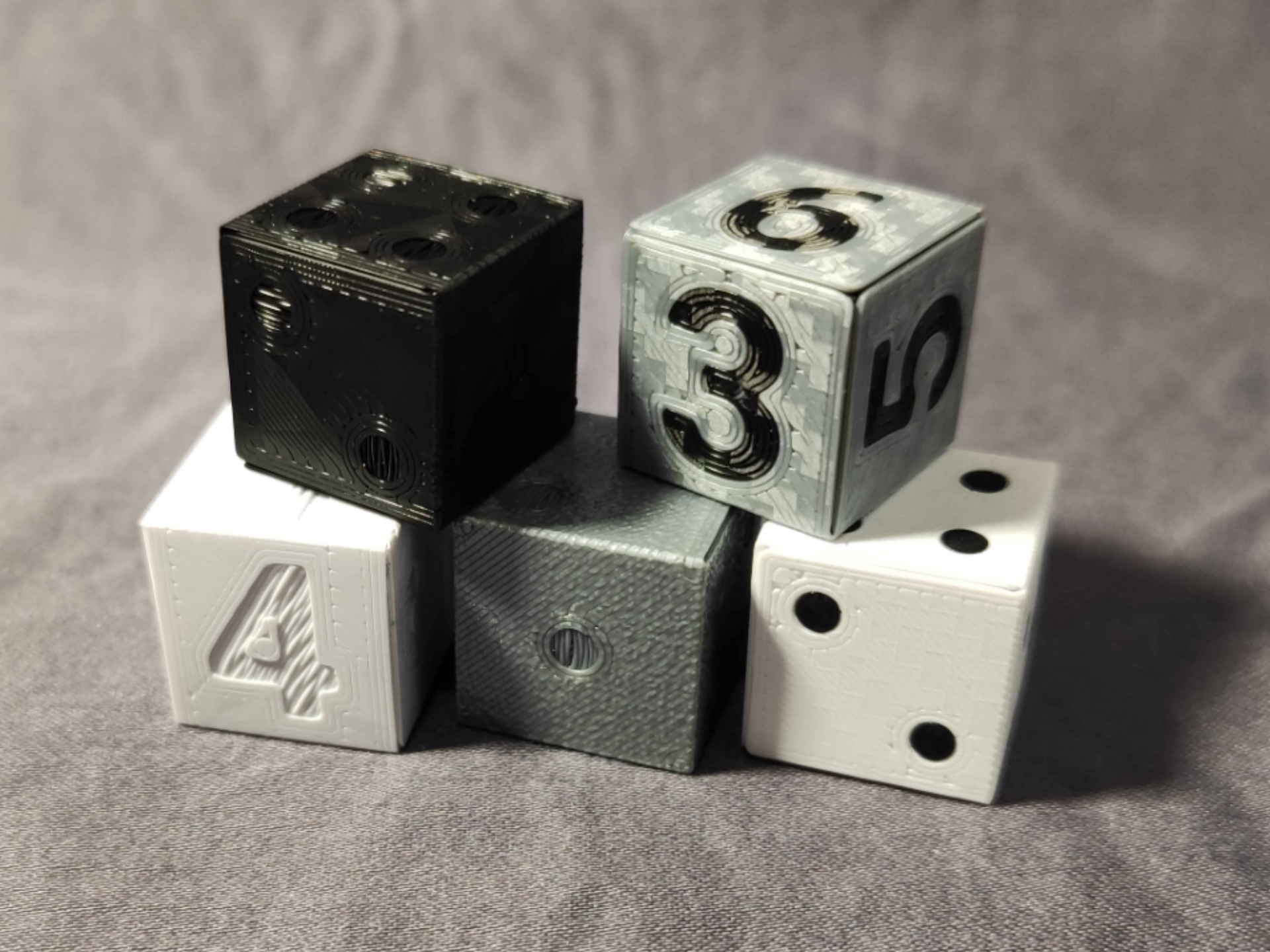Unfolded Texturable Dice - D6