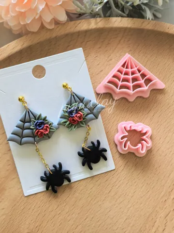 Cortador para modelado: Cute Halloween Spider Polymer Clay Cutter — vista de referencia 2
