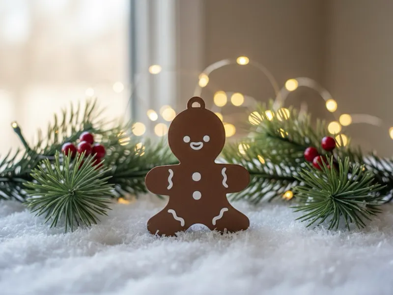 Adorno para Árbol - Galleta de Jengibre Navideña