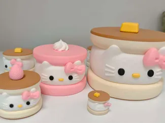 Hello Kitty松饼收纳罐