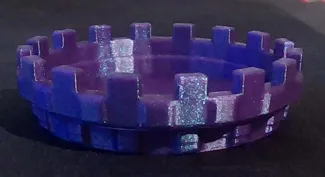 Stackable castle tower coaster