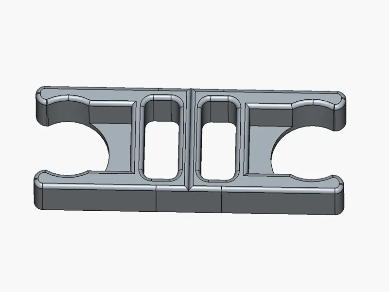 Doppelklemmschelle für ⌀20mm Rohre