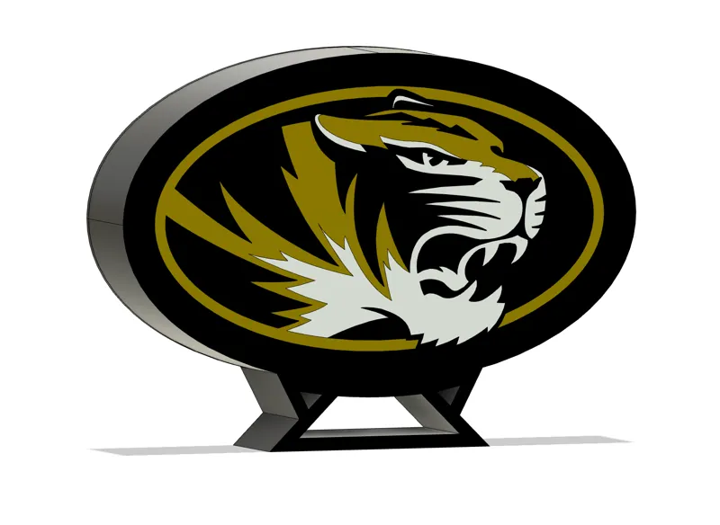 Mizzou Tigers Logo LED Lightbox (football, basketball, etc)