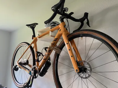 Bicycle Wall Mount with Integrated Shelf