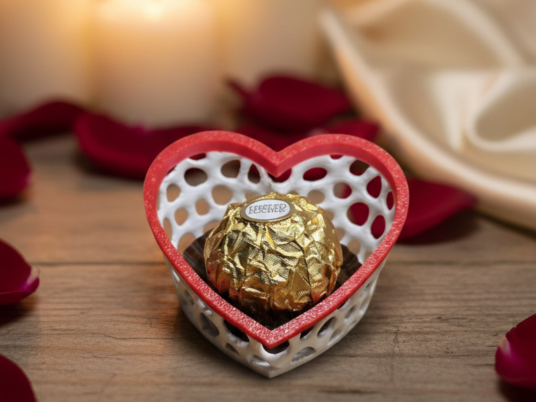 Ferrero Rocher Holder  a sweet heart-shaped design