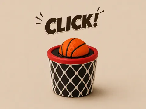 Objeto manipulable: Clickers Series - #16 Sport - Basket — referencia de MakerWorld