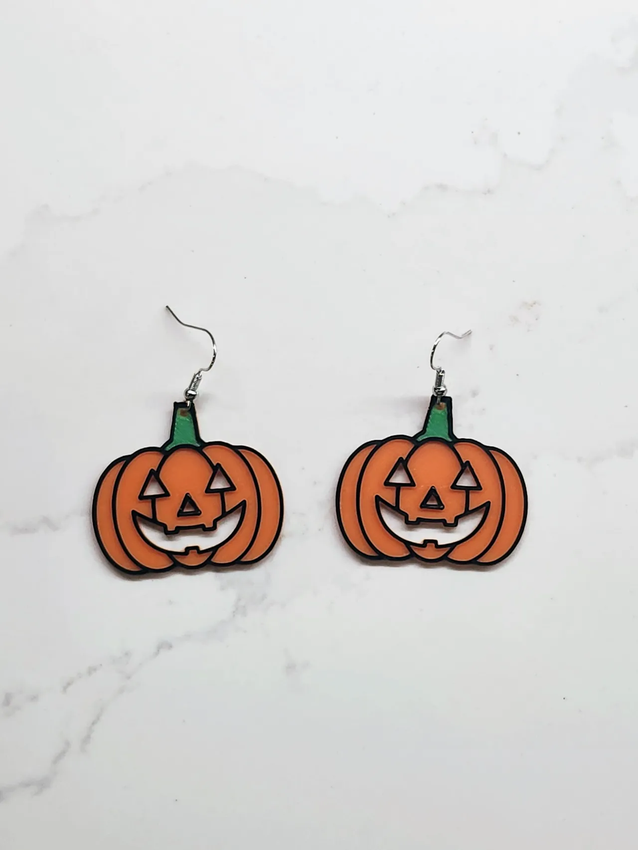 Jack O Lantern Earrings view 2