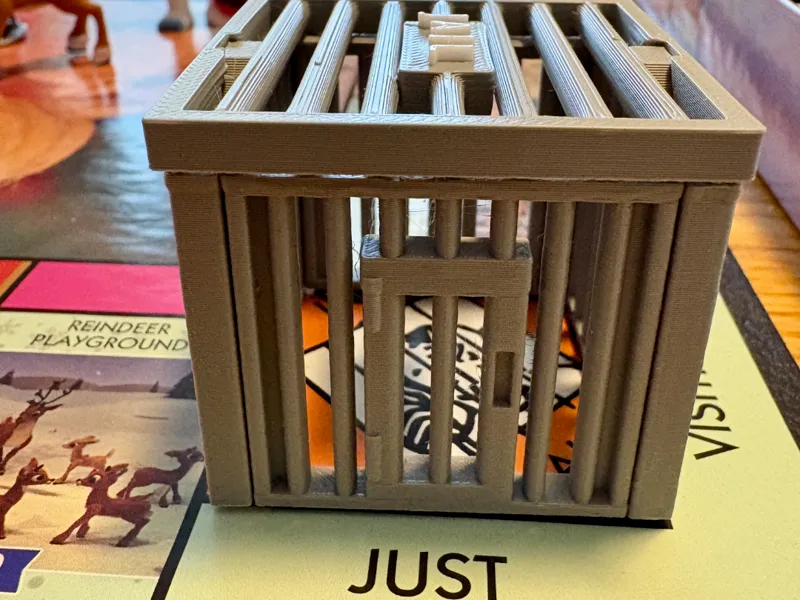 monopoly jail cell upgrade collapsible fits in box