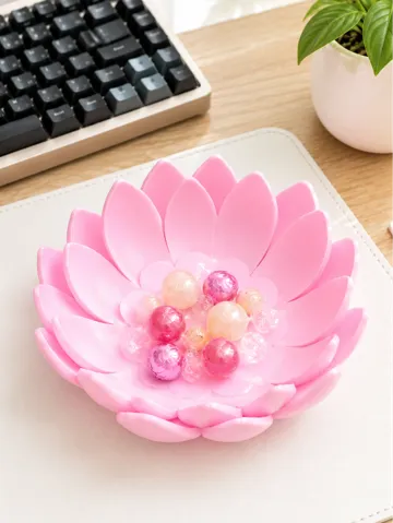 Caja o estuche: Lotus Candy Dish – 3D Printed Flower Bowl — vista de referencia 2