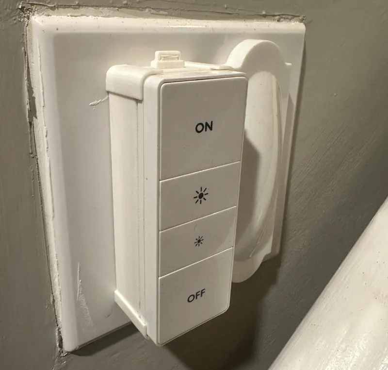 Hue Dimmer Switch to Toggle Switch with Magnets