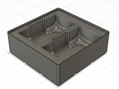 Gridfinity double tape measure holder