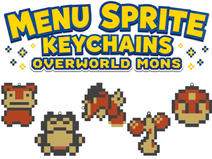 Menu Sprite Keychains - Overworld Mons