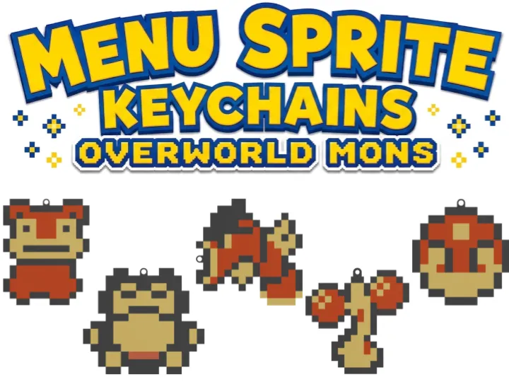Menu Sprite Keychains - Overworld Mons