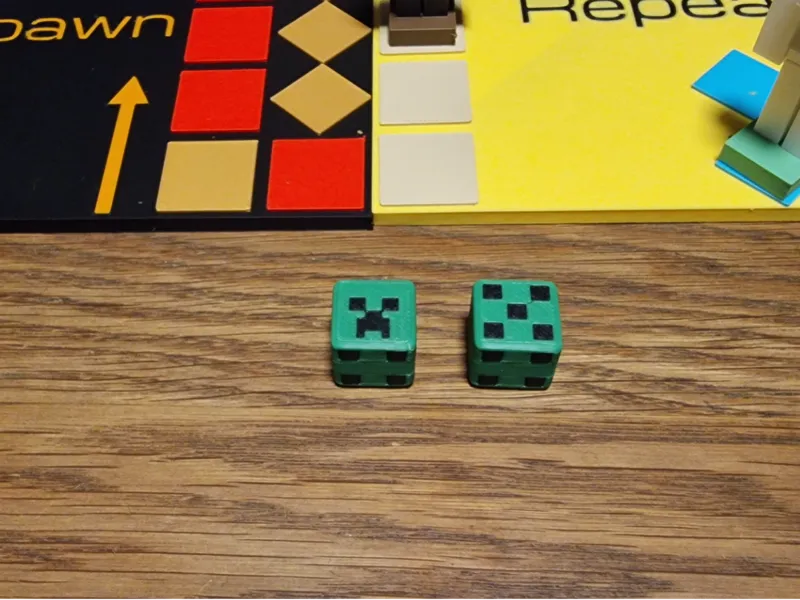 Minecraft Würfel (Normale 5 und Creeper 5)