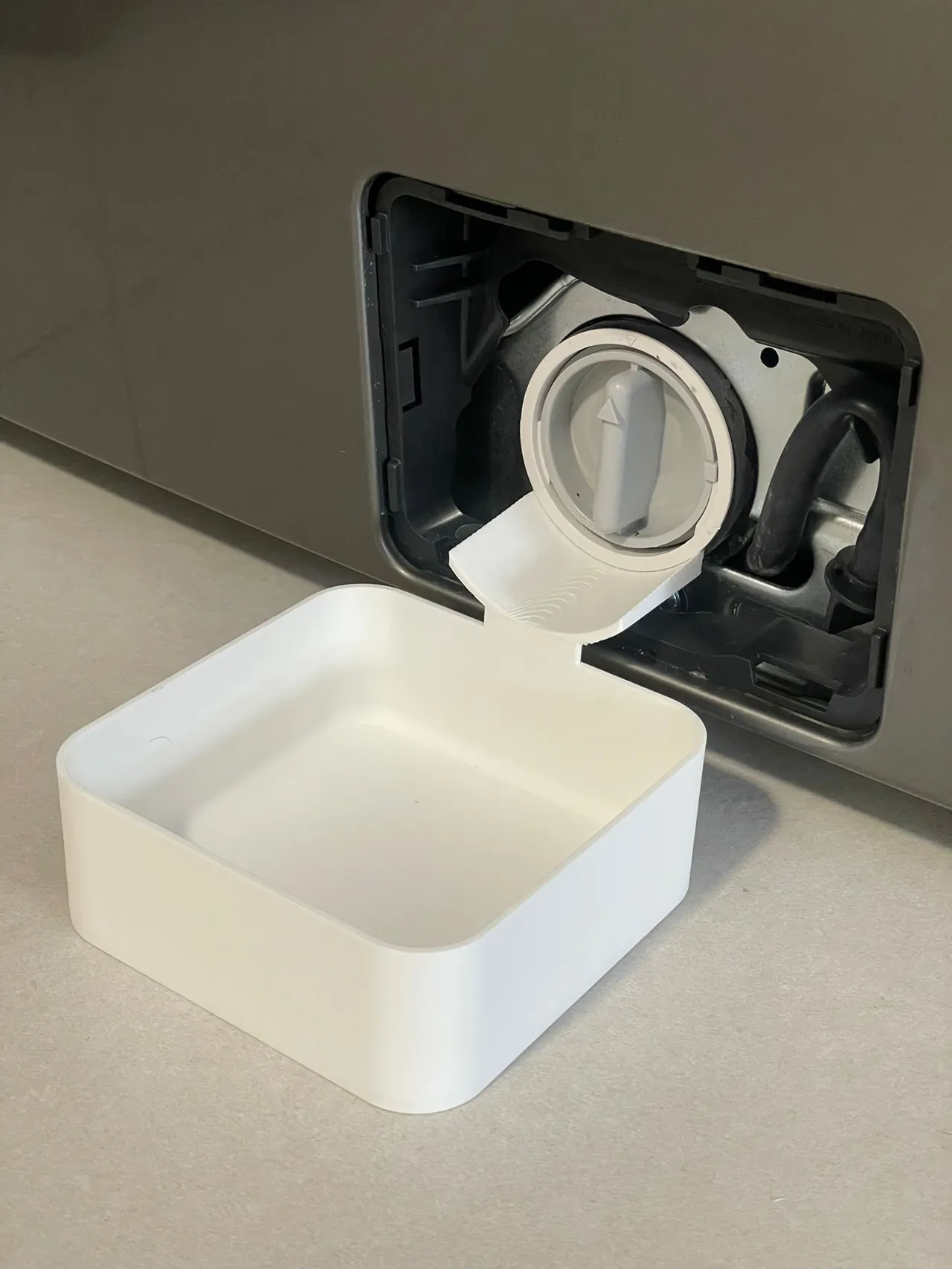 Samsung washing machine drain tray view 3