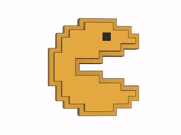 Pacman - Pixel Art Desk Ornament
