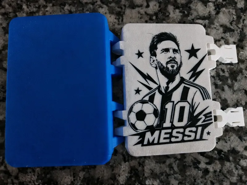 caja de cromos de Messi