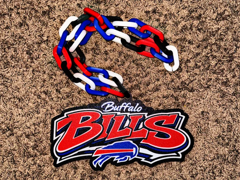 Buffalo Bills Oversized Necklace
