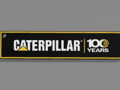 Caterpillar 100 yr Anniversary Keyring
