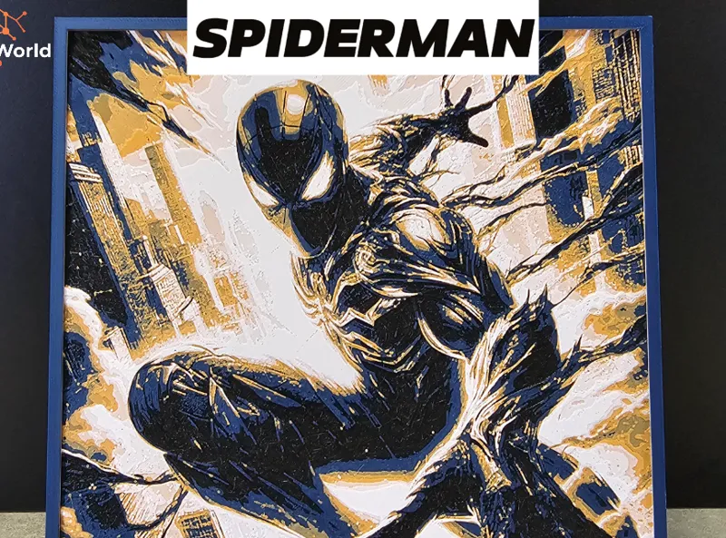 Hueforge Spiderman with customizable framework