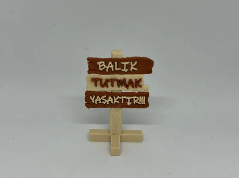 BALIK TUTMAK YASAKTIR  AQUARİUM DECOR