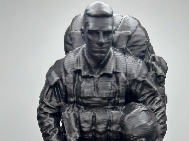 Modern Paratrooper Miniature -  3D Printed Figure