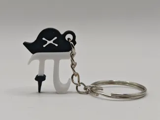 Pi-Rate (π-rate) - Pi Day Keychain (March 3.14)