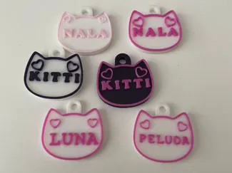 Placa para gatos PERSONALIZABLE