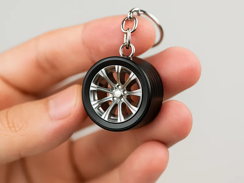 Vehicle Tire Keychain